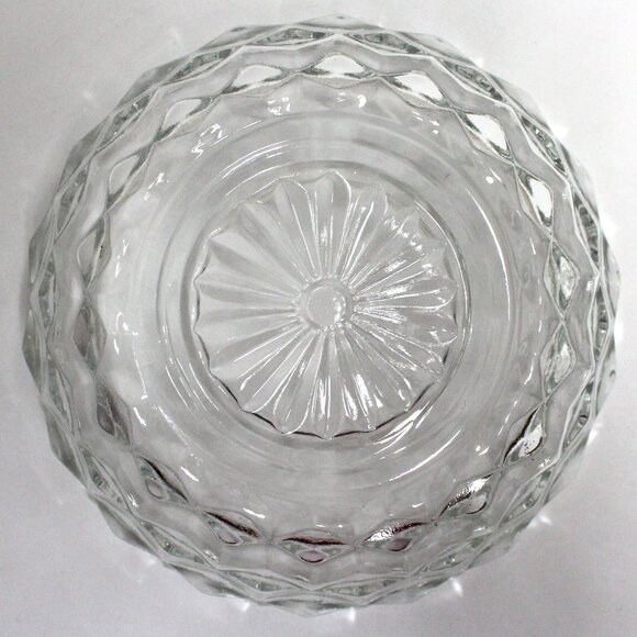 Vintage Homco 2 Piece Clear Glass Patterned Candle Holder - No Box - Picture 13 of 16